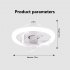 Multi Directional Ceiling Fan With Lights Modern Indoor Ceiling Fans Lamp Fixture Adjustable Wind Speeds RGB LED Fan E27 Lamp For Bedroom Living Room Dining Roo