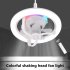 Multi Directional Ceiling Fan With Lights Modern Indoor Ceiling Fans Lamp Fixture Adjustable Wind Speeds RGB LED Fan E27 Lamp For Bedroom Living Room Dining Roo