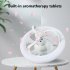Multi Directional Ceiling Fan With Lights Modern Indoor Ceiling Fans Lamp Fixture Adjustable Wind Speeds RGB LED Fan E27 Lamp For Bedroom Living Room Dining Roo