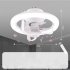 Multi Directional Ceiling Fan With Lights Modern Indoor Ceiling Fans Lamp Fixture Adjustable Wind Speeds RGB LED Fan E27 Lamp For Bedroom Living Room Dining Roo