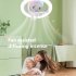 Multi Directional Ceiling Fan With Lights Modern Indoor Ceiling Fans Lamp Fixture Adjustable Wind Speeds RGB LED Fan E27 Lamp For Bedroom Living Room Dining Roo