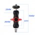 Multi Function Ball Head Clamp Ball Mount Clamp ic Arm Super with 1 4inch 20 Thread for Camera Cage Rig Monitor Black red