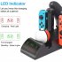 Multi Function Charging Dock for Nintendo Switch Storage Bracket with Fast Charger black