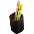 Multi Function Frosted Pen Holder Desktop Storage Box for Office Stationery Makeup Brush Cylinder black
