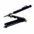 Multi Function Scribing Tool 3 in 1 Marking Tool Heavy duty Scribing Ruler Line Measuring Hand Tools For Woodworking Construction Leather Work Black plastic mod