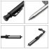Multi Function Scribing Tool 3 in 1 Marking Tool Heavy duty Scribing Ruler Line Measuring Hand Tools For Woodworking Construction Leather Work Black plastic mod
