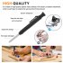 Multi Function Scribing Tool 3 in 1 Marking Tool Heavy duty Scribing Ruler Line Measuring Hand Tools For Woodworking Construction Leather Work Black plastic mod