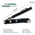 Multi Function Scribing Tool 3 in 1 Marking Tool Heavy duty Scribing Ruler Line Measuring Hand Tools For Woodworking Construction Leather Work Black plastic mod