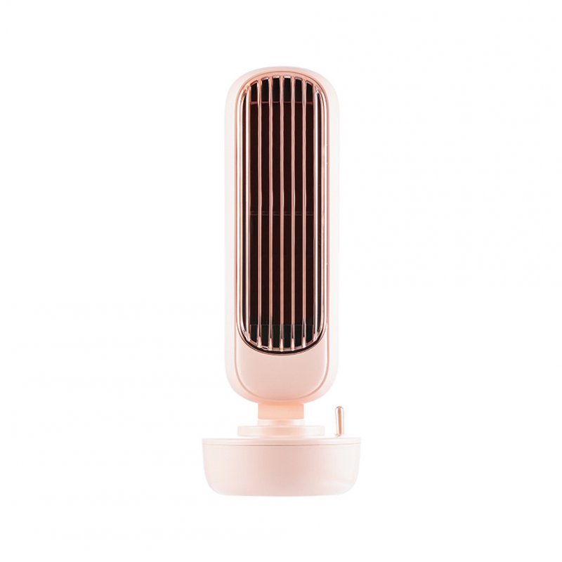 Multi-Function USB Integrated Humidification Two-In-One Tower Spray Desktop Fan  Pink_109 * 109 * 293mm