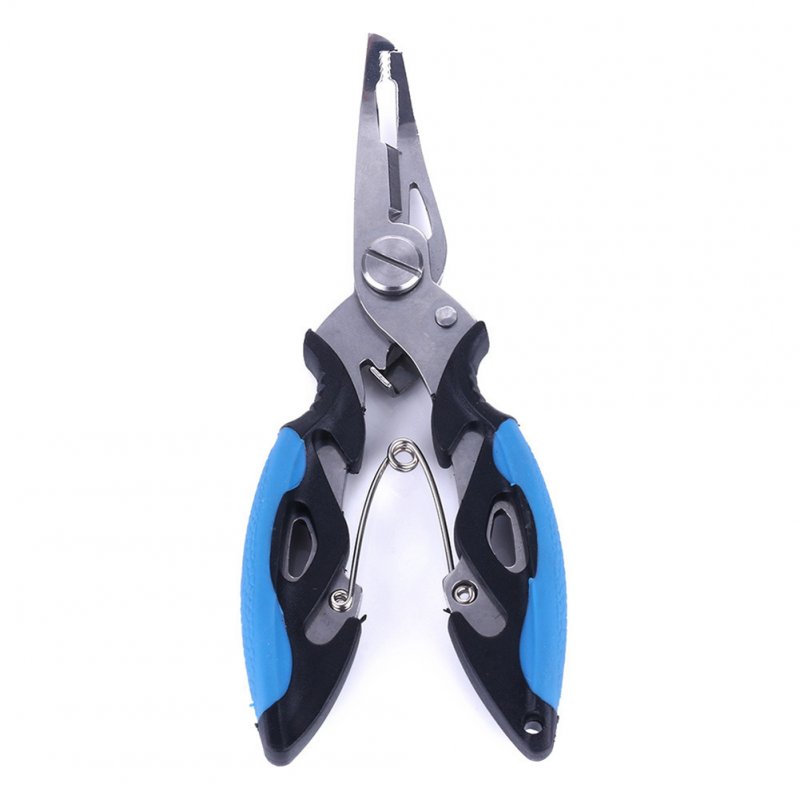 Multi-Functional Lightweight Stainless Steel Fishing Plier Hook Remover Tool blue_as shown
