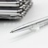Multi Purpose Invisible Rotary Ball Point Pen with LED Light Counterfeit Detector School Office Supplies Silver