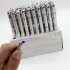 Multi Purpose Invisible Rotary Ball Point Pen with LED Light Counterfeit Detector School Office Supplies Silver