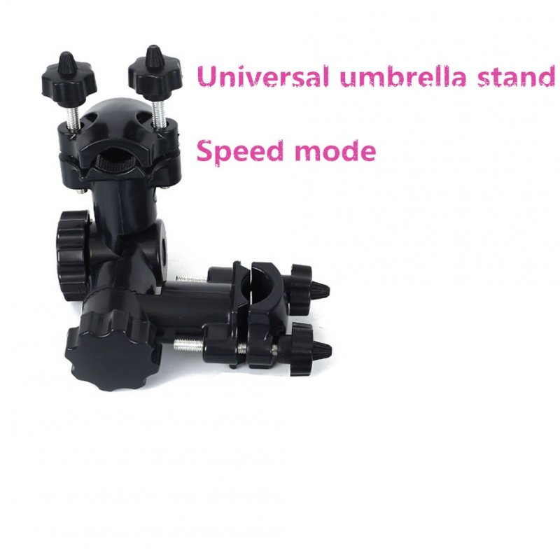 Multi-Purpose Universal Umbrella Stand Fishing Chair Barbette Accessories Quick-Adjustment Umbrella Support black