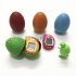 Multi color Electronic  Pet  Machine Cracked Egg Personalized Pendant Battery Powered Virtual Cyber Nostalgic Toy Tiny Game Transparent yellow yellow egg