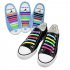 Multi color No Tie Shoelaces for Kids and Adults