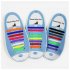 Multi color No Tie Shoelaces for Kids and Adults