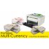 Multi currency counterfeit note detector and counter that lets you accurately count and detect 800 currency bills per minute 