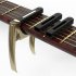 Multi function Guitar Capo 3 in 1 Guitar Capo Metal Capo For Acoustic Electric Guitars Ukulele Mandolin Banjo Black orange
