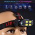 Multi function Mini Led Headlamp Rechargeable Waterproof Cob Headlight Outdoor Night Fishing Light KX211