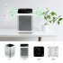 Multi function Negative Ion Air Purifier Filter Clean Air Desktop Air Cleaner for Home J006  White   Gold  150   150   200mm U S  Standard