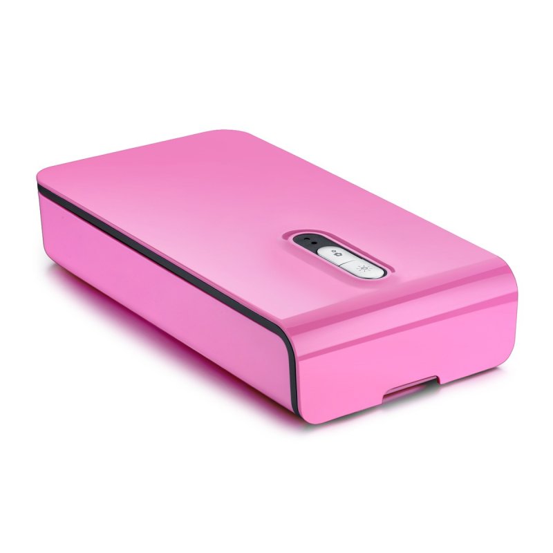 Multi-function Plastic UV Sterilizer Case Box Blue Portable for Mask Mobile Phone Watch Jewelry Pink
