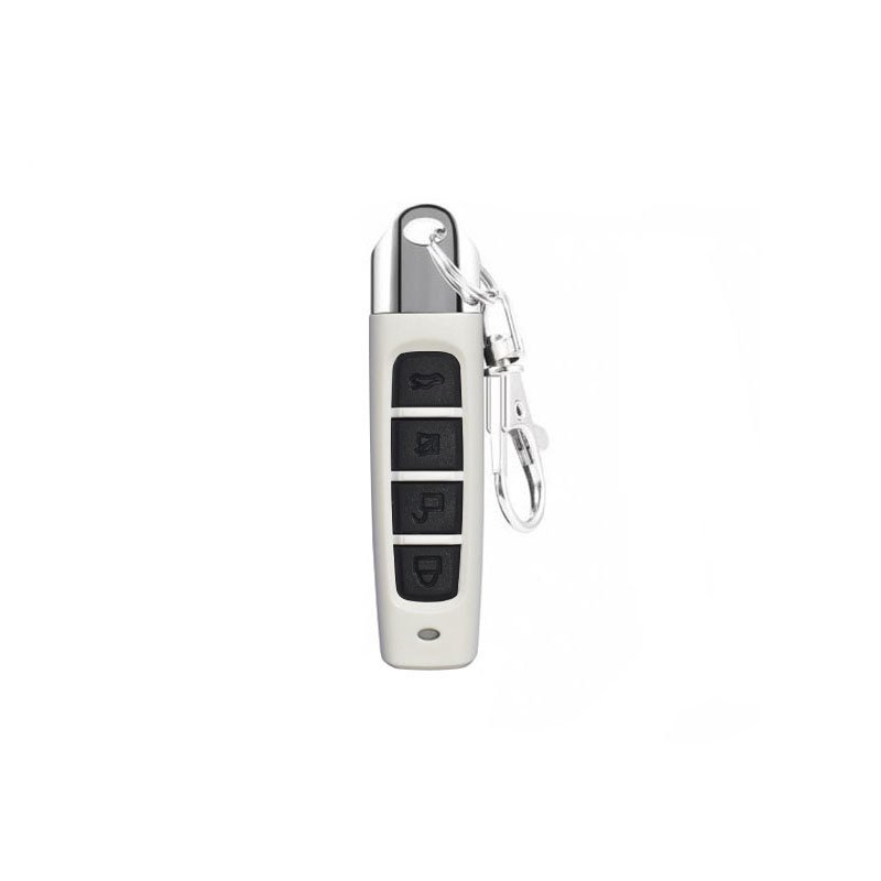 Multi-functional 433mhz Wireless  Remote Control Garage Gate Door Opener Remote Control Duplicator Cloning Code Car Key Security Alarm White shell-black key lock