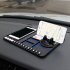 Multi functional Car Dashboard Storage Pad Phone Holder Anti slip Mat Universal Stand Plate For Holder Black