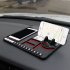 Multi functional Car Dashboard Storage Pad Phone Holder Anti slip Mat Universal Stand Plate For Holder Black
