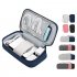 Multi functional Digital Accessories Storage Bag Waterproof Portable Organizers Pouch For Cable U Disk Power Bank pink