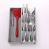Multi functional Knife Fork Storage  Box Lunch Spoon Organizer Rack Retractable Multi compartment Box Off white
