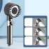 Multi functional Massage Shower  3 Water Release Modes And Scalp Massage Functions  Skin Beauty Bathing Shower  High Pressure Shower Head  Bathroom Accessories 