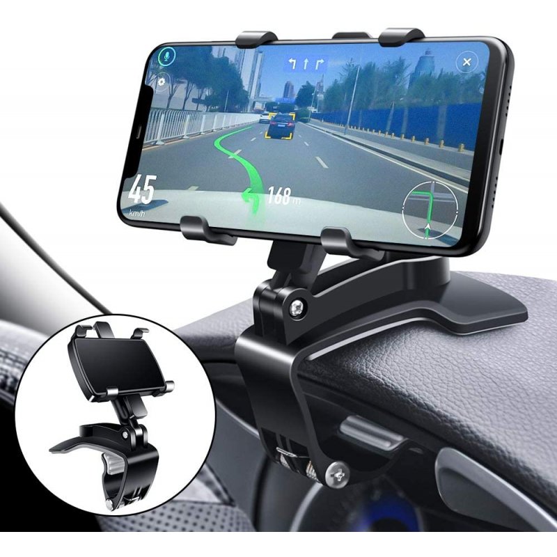 Multi-functional Mobile Phone  Holder Car Interior Dashboard Rearview Mirror Car Navigation Support black