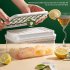 Multi purpose Ice Cube Tray With Lid Large Capacity Food grade Silicone Ice Cube Moulds With 28 Compartments light gray double layer