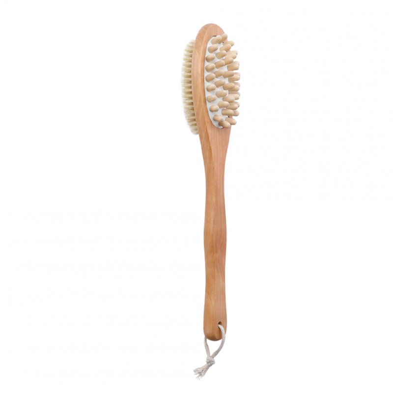 Multi-purpose Wooden  Shower Back Scrubbing Brush Bathing Accessories