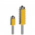 Multi tooth Tenon Joint Woodworking Milling Cutter 8mm Shank Slotting Cutter Wave Type Splicing Woodworking Tools