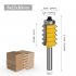 Multi tooth Tenon Joint Woodworking Milling Cutter 8mm Shank Slotting Cutter Wave Type Splicing Woodworking Tools
