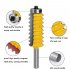 Multi tooth Tenon Joint Woodworking Milling Cutter 8mm Shank Slotting Cutter Wave Type Splicing Woodworking Tools