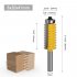 Multi tooth Tenon Joint Woodworking Milling Cutter 8mm Shank Slotting Cutter Wave Type Splicing Woodworking Tools