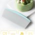 Multifunction 9Inches Large Nonslip Handle Dough Scraper Pastry Cutter with Scale Light blue 9 inches