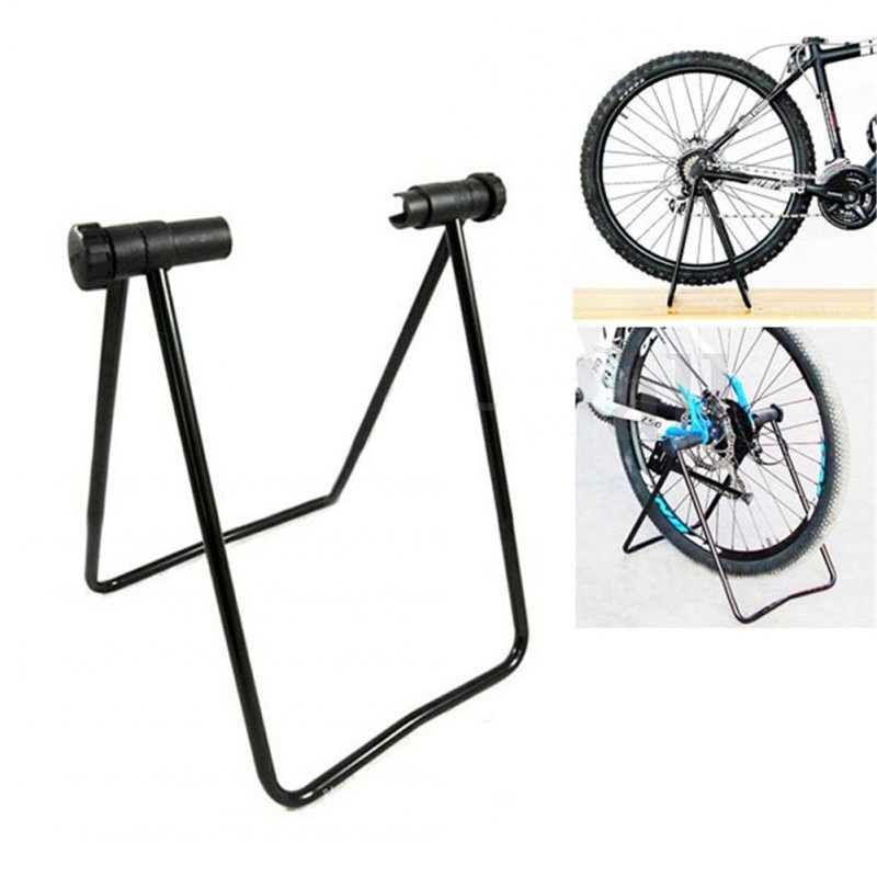 Multifunction Bicycle Stand, Adjustable Width, Folding Repair Rack Bike Wheel Hub Stand for Bicycle Storage  black