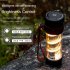 Multifunction Camping Lights USB Charging Tent Lamp LED Flashlight Hanging Lantern Emergency Lights Titanium Color