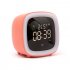 Multifunction Cute Cartoon Alarm Clock Temperature Display USB Night Light Orange alarm clock  regular 