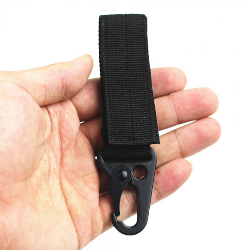 Multifunction Fashion Key Chain Key Ring Clip Buckle Holder black_11cm