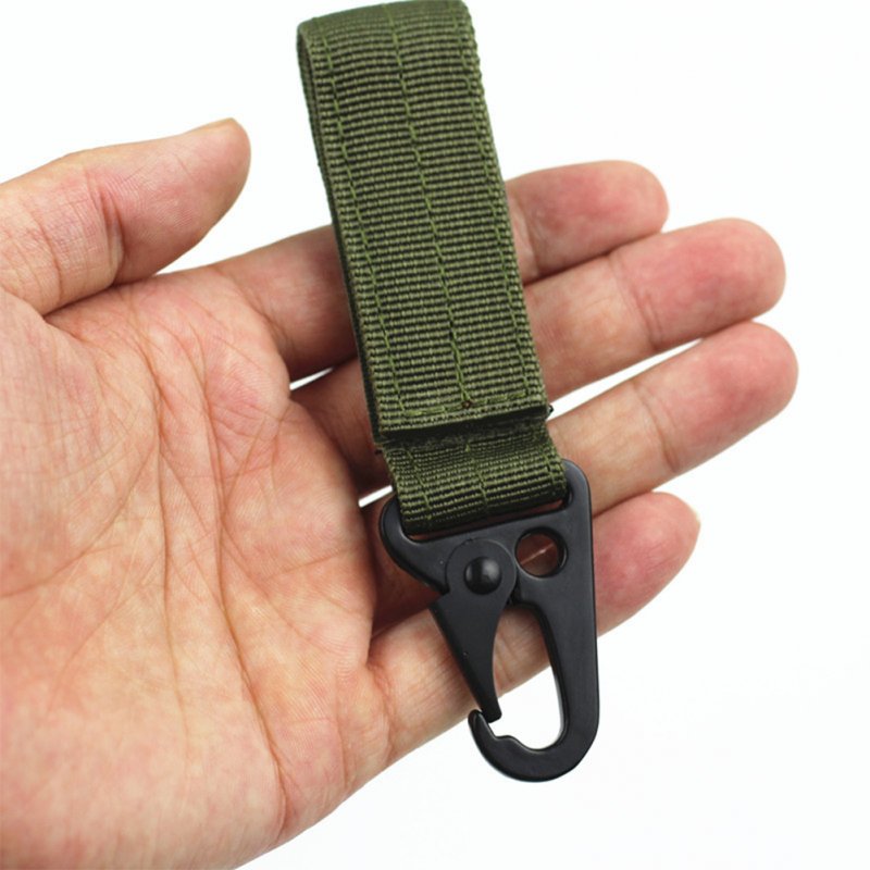 Multifunction Fashion Key Chain Key Ring Clip Buckle Holder ArmyGreen_11cm