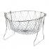 Multifunction Foldable Stainless Steel Kitchen Fry Basket Cooking Tool 23 5X9 5CM