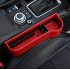 Multifunction Leather Storage Box for Car Seat Side Gap Leather red Main driver