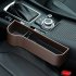 Multifunction Leather Storage Box for Car Seat Side Gap Leather black copilot