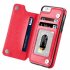 Multifunction Magnetic Leather Wallet Case Card Slot Shockproof Full Protection Cover for iPhone X 7 8 7 8 Plus blueJHSD