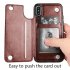 Multifunction Magnetic Leather Wallet Case Card Slot Shockproof Full Protection Cover for iPhone X 7 8 7 8 Plus blueJHSD