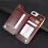 Multifunction Magnetic Leather Wallet Case Card Slot Shockproof Full Protection Cover for iPhone X 7 8 7 8 Plus blueJHSD